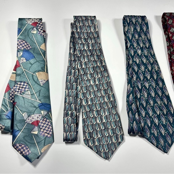 Collection Of Five Mens Silk Dress Neckties​​ - Picture 2 of 6